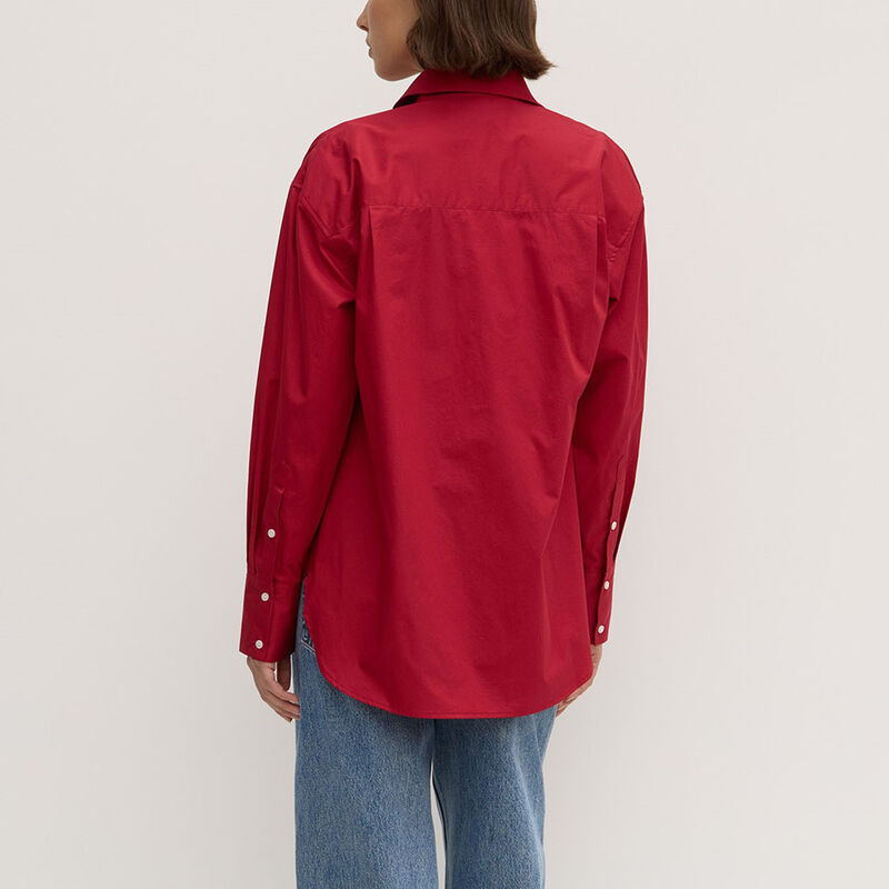 Assembly Label Everyday Poplin Shirt Dark Cherry image number 1